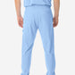 Men's 9-Pocket Scrub Pants Ceil Blue Back View