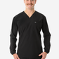 Men's Long-Sleeve Scrub Top Real Black Top Only Untucked