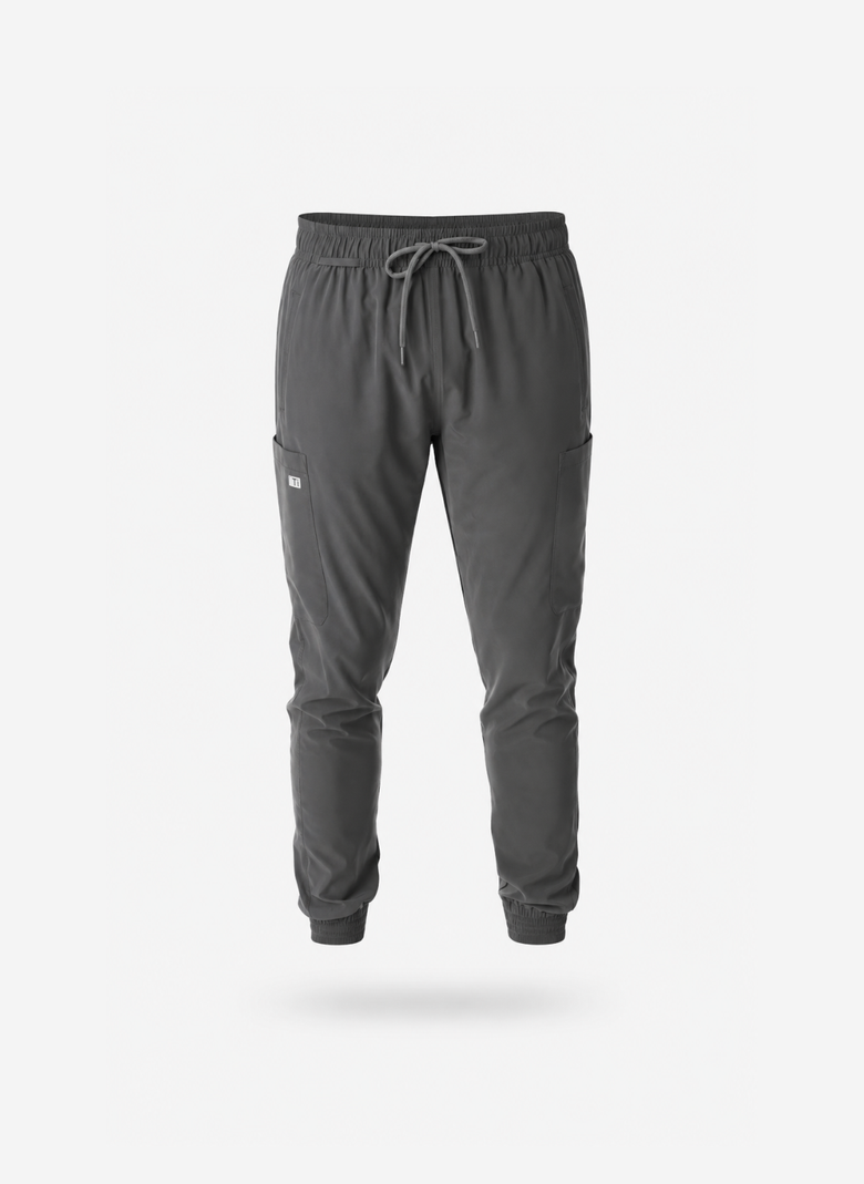 Men's Perfect Jogger Scrub Pants Charcoal Gray Floating Image