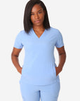 Women's Stash-Pocket Scrub Top