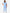 TiScrubs Women's Stretch Ceil Blue One-Pocket Tuckable Scrub Top and 9-Pocket Pants Untucked  Full Body Front
