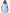 TiScrubs Women's Stretch Ceil Blue One-Pocket Tuckable Scrub Top Untucked  Top Only Front