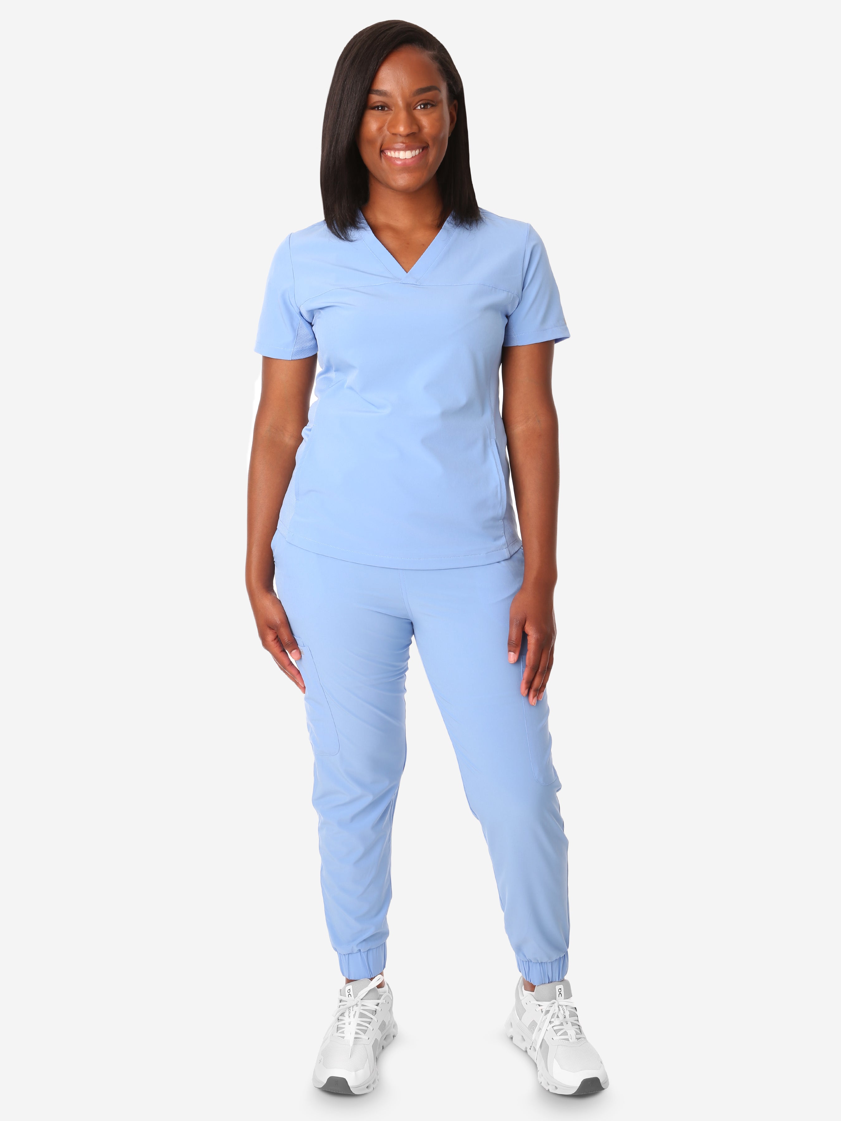 Women&#39;s Stash-Pocket Scrub Top