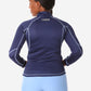 Women's Mesh Scrub Jacket Navy Blue Back View Jacket Only