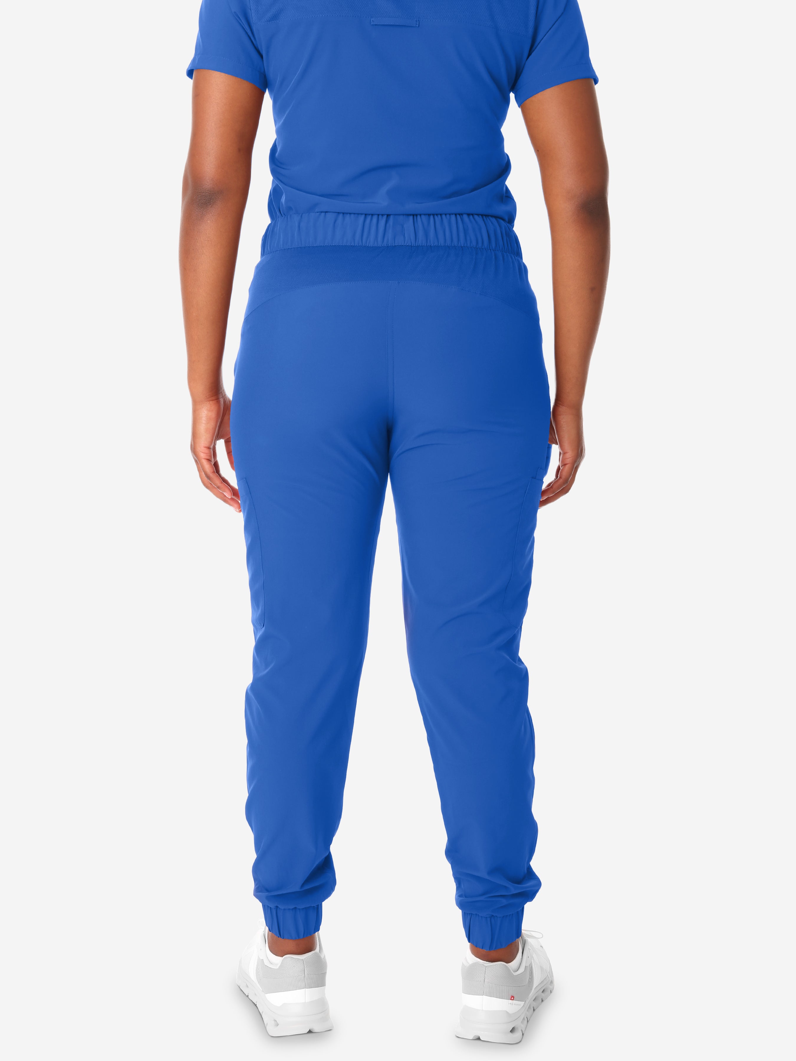 TiScrubs Royal Blue Women&#39;s Stretch Perfect Jogger Pants Back View Pants Only