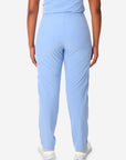 TiScrubs Ceil Blue Women's Stretch 9-Pocket Pants Back View Pants Only