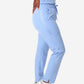 TiScrubs Ceil Blue Women's Stretch 9-Pocket Pants Side View Pants Only