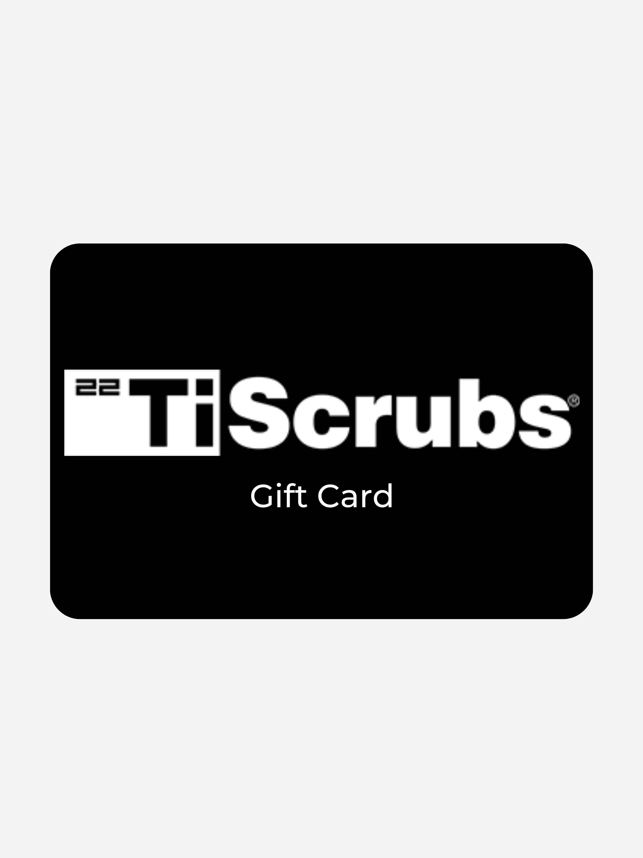 TiScrubs Digital Gift Card with TiScrubs Logo