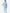 TiScrubs Men's Ceil Blue Double-Pocket Scrub Top Untucked and Joggers Full Body Back