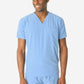 TiScrubs Men's Ceil Blue Double-Pocket Top Only Untucked Front