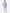 TiScrubs Men's Ceil Blue Double-Pocket Scrub Top Tucked and Joggers Full Body Front