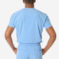 TiScrubs Men's Ceil Blue Double-Pocket Top Only Tucked Back