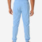 TiScrubs Stretch Ceil Blue Men's Jogger Scrub Pants Only Back