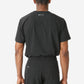 TiScrubs Men's Real Black Double-Pocket Top Only Tucked Back