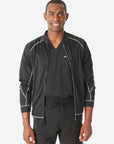 TiScrubs Real Black Men's Mesh Scrub Jacket Only Front