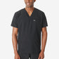 TiScrubs Men's Real Black Double-Pocket Top Only Untucked Front