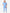 TiScrubs Women's Ceil Blue Stash-Pocket Scrub Top + 9-Pocket Pants Full Body Front