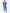 TiScrubs Women's White Long-Sleeve Mesh Underscrub Under Royal Blue Stash-Pocket Top 9-Pocket Pants Full Body Front