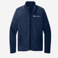 Port Authority Fleece Zipper Jacket with University of Kansas Health System Logo Navy Front View