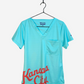 Women's Kansas City Script KC Current Women's Soccer Scrub Top Front View