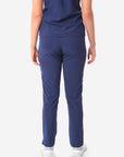 TiScrubs Navy Blue Women's Stretch 9-Pocket Pants Back View Full Body