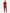 TiScrubs Bold Burgundy Women's Stretch 9-Pocket Pants and One-Pocket Tuckable Top Back View Full Body