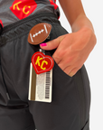 Badge Reel Accessory Charlie Hustle KC Heart Football Red Gold Kansas City