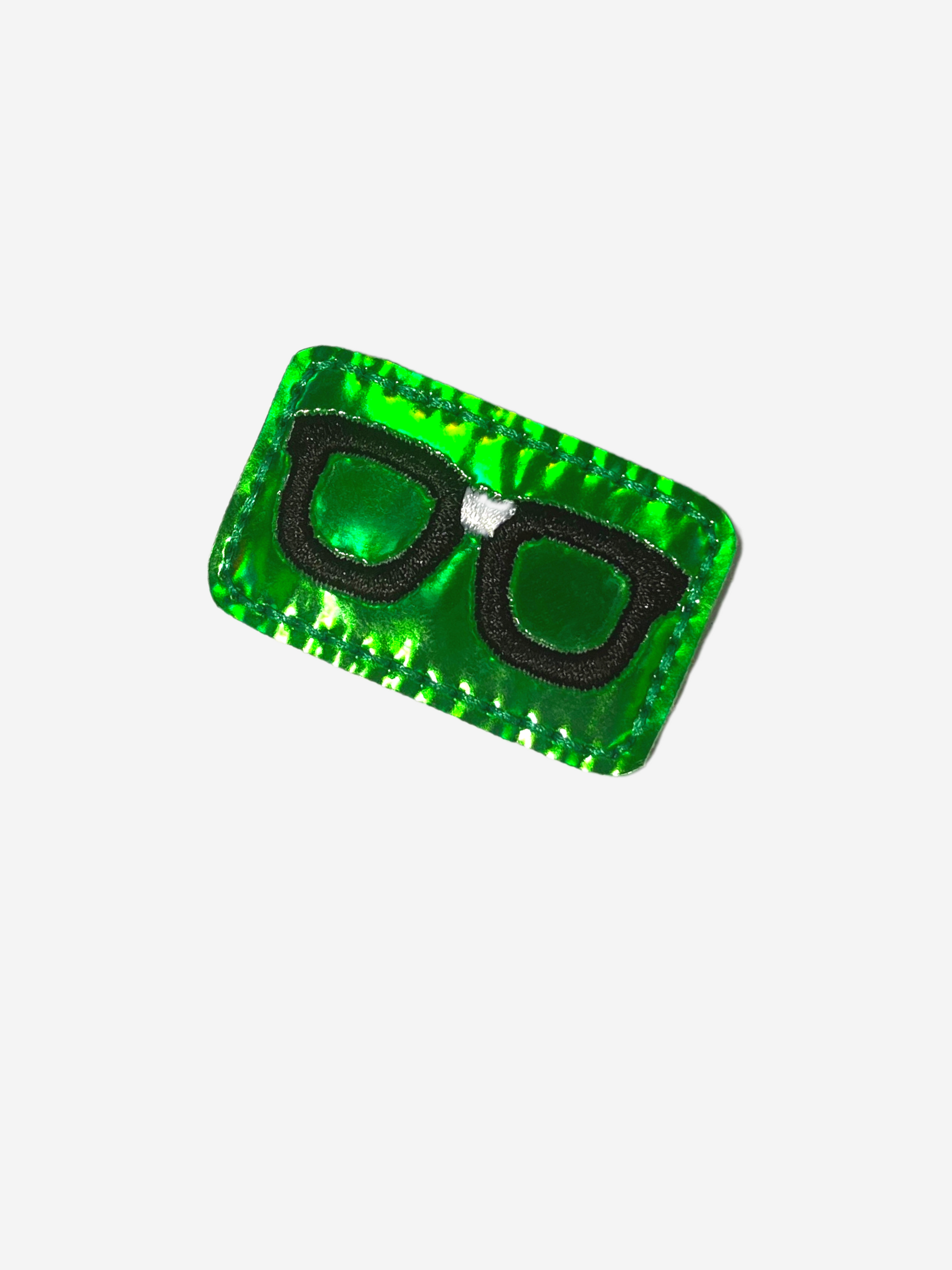 Green Eyeglasses Badge Reel Accessory