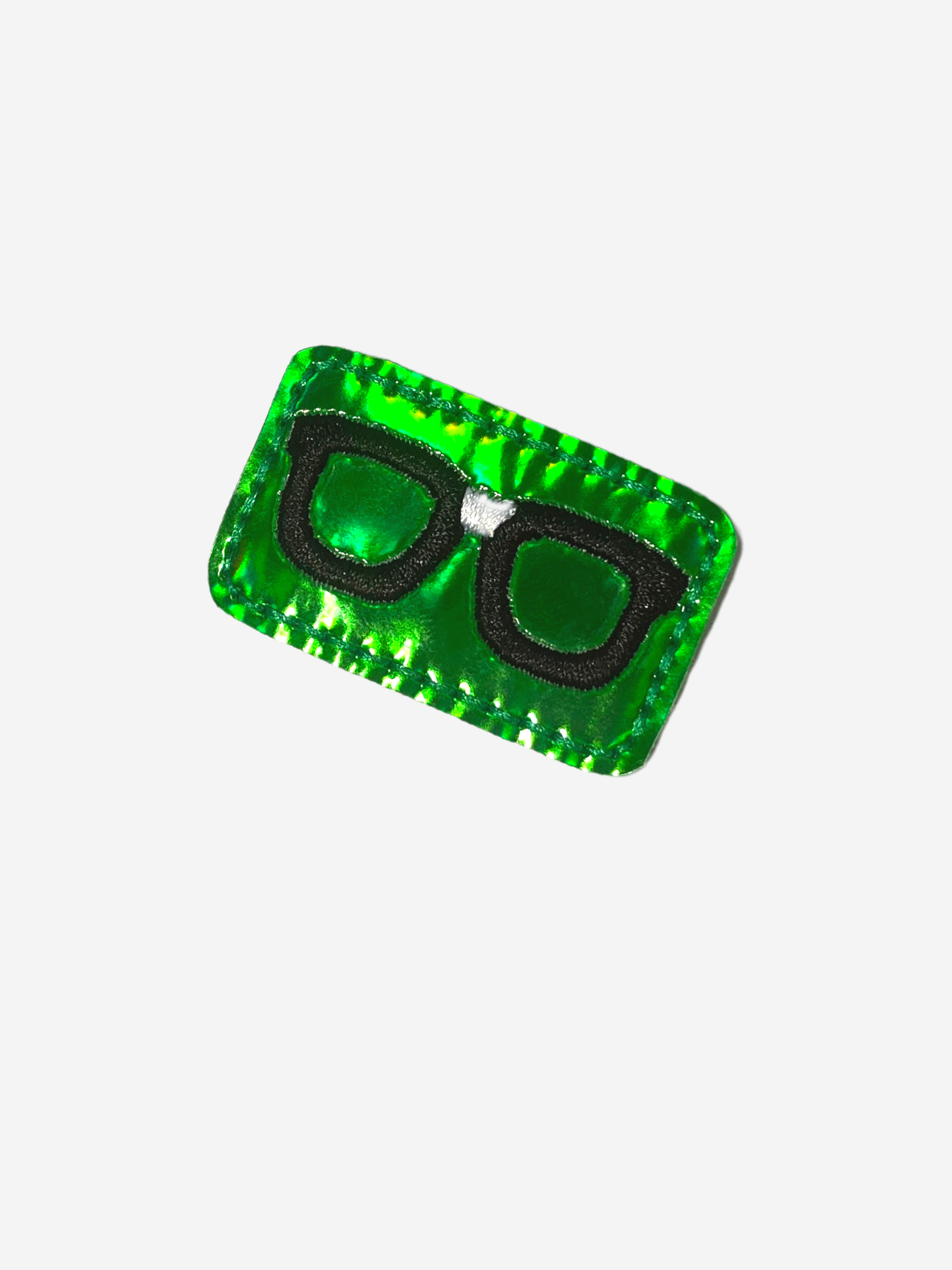 Green Eyeglasses Badge Reel Accessory