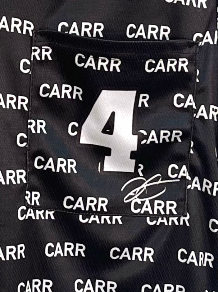 Men's Derek Carr Raiders 4 Jersey 3 Pocket Scrub Top