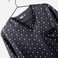 Men's Dental Print Scrub Top with Teeth and Toothpaste for dentists and dental hygienists black
