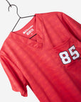 Men's George Kittle Scrub Top Jersey in red