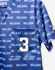 Men's Russell Wilson Scrub Top with Jersey Mesh number 3 football player
