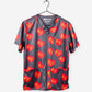 Charlie Hustle Chiefs Scrub Top KC Heart Red and Gold with 3 Pockets for nurses