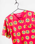 Series Six Saint Louis Apparel‎  Mens Scrub Top Retro Jersey Detail