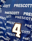 Women's Dak Prescott 4 Dallas Cowboys Jersey V-neck 3-Pocket Scrub Top Chest Pocket Closeup