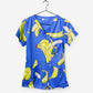 Women's Fun Print scrub top with bananas all over 