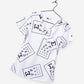 women's ophthalmology print scrub top white with black eye charts chest pocket