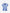 Women's Charlie Hustle Print Scrub Top in Navy and Ceil Blue with 3 Pockets KC Heart Print