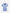 Women's Charlie Hustle Print Scrub Top in Navy and Ceil Blue with 1 Pocket