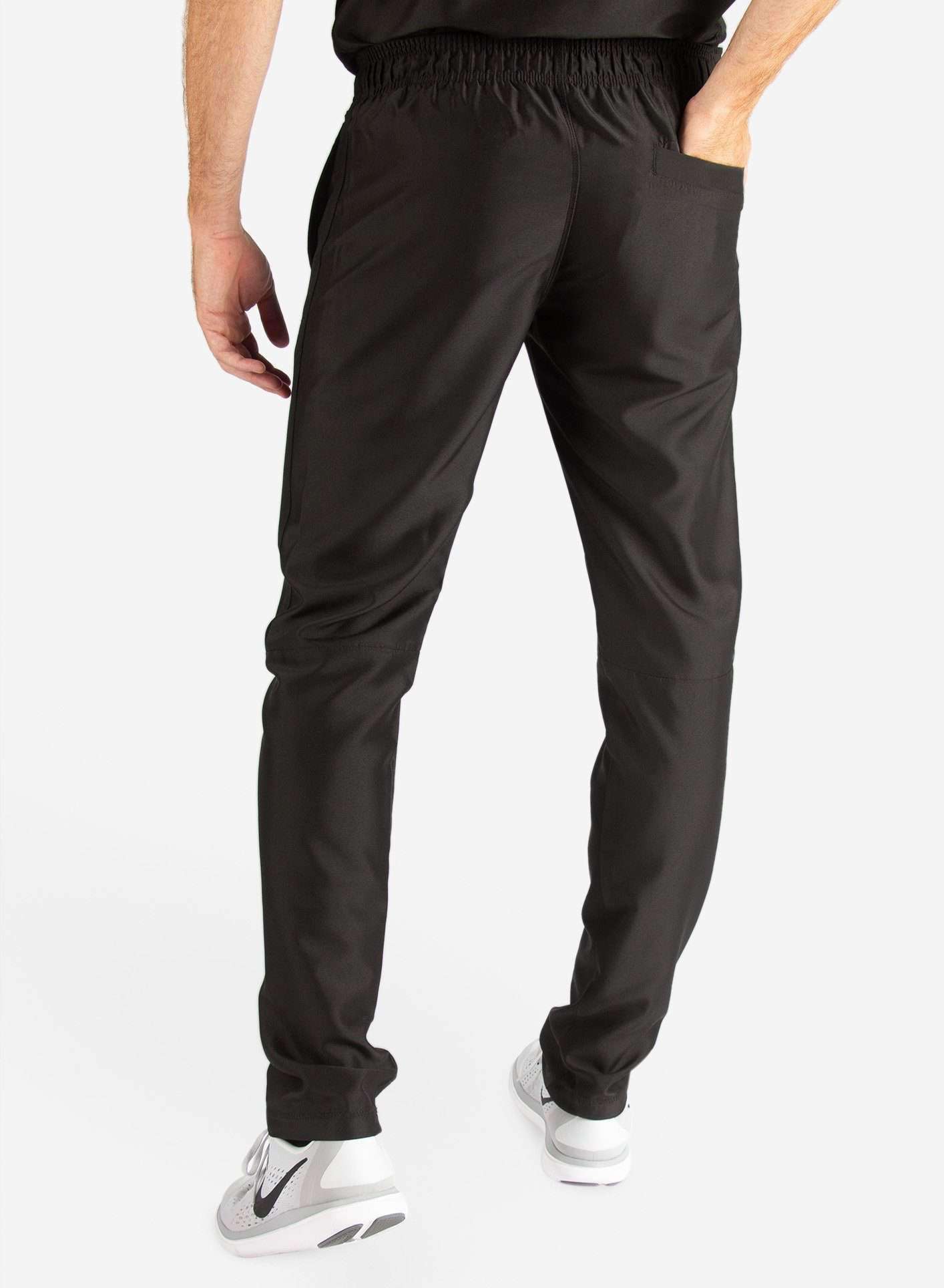 Men&#39;s Slim Fit Scrub Pants in Real black