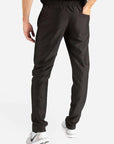 Men's Slim Fit Scrub Pants in Real black