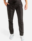 Men's Slim Fit Scrub Pants in Real black