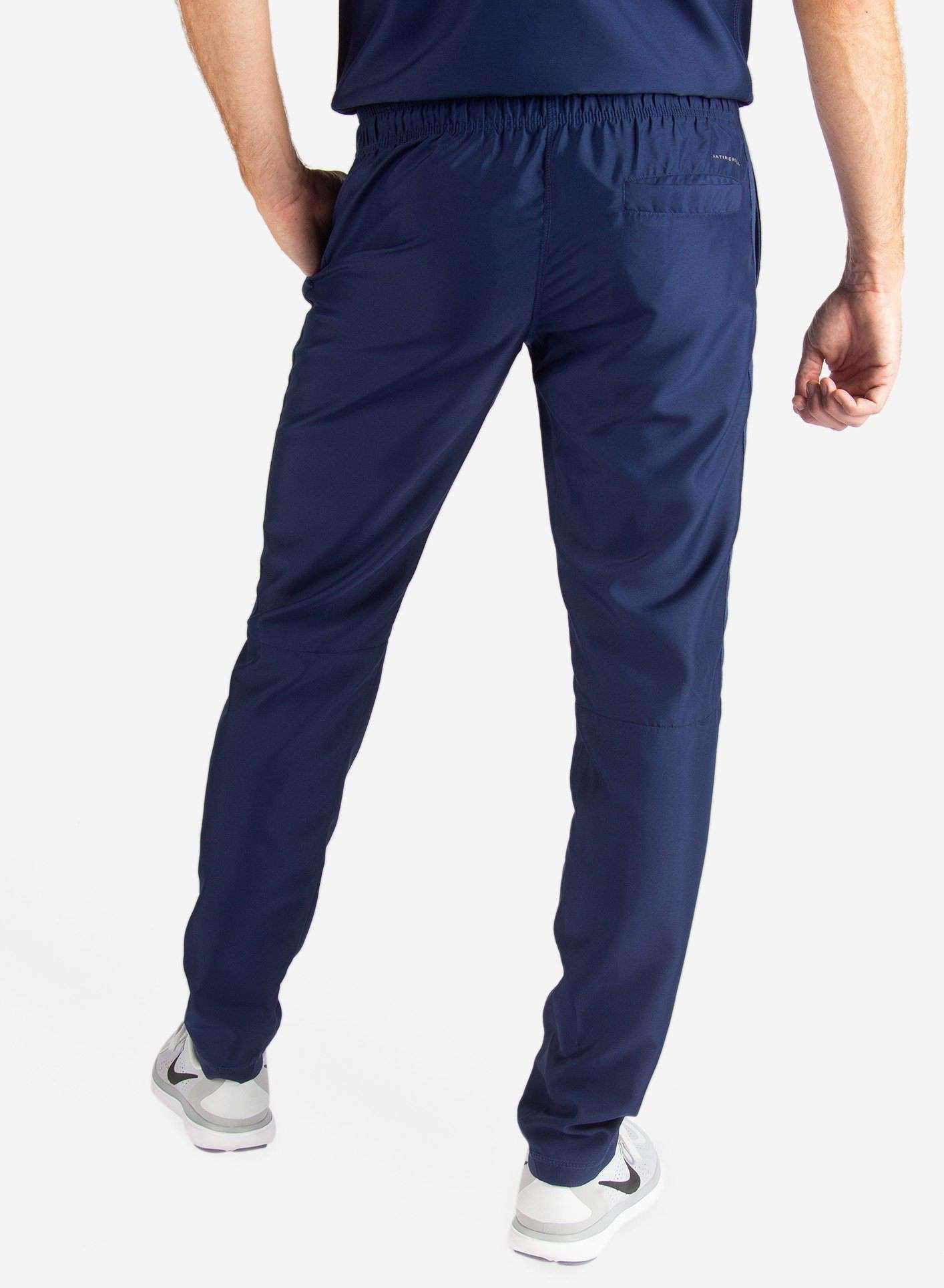 Men&#39;s Slim Fit Scrub Pants in navy-blue