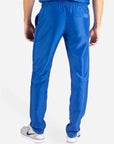 Men's Slim Fit Scrub Pants back in royal-blue