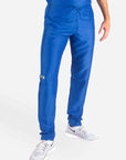 Men's Slim Fit Scrub Pants in royal-blue