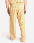 mens Elements cargo pocket relaxed fit scrub pants khaki