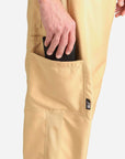 mens Elements cargo pocket relaxed fit scrub pants khaki