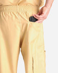 mens Elements cargo pocket relaxed fit scrub pants khaki