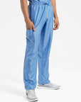 mens Elements cargo pocket relaxed fit scrub pants ceil-blue